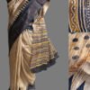 Beige,-black-and-yellow-katiya-tussar-silk-sari