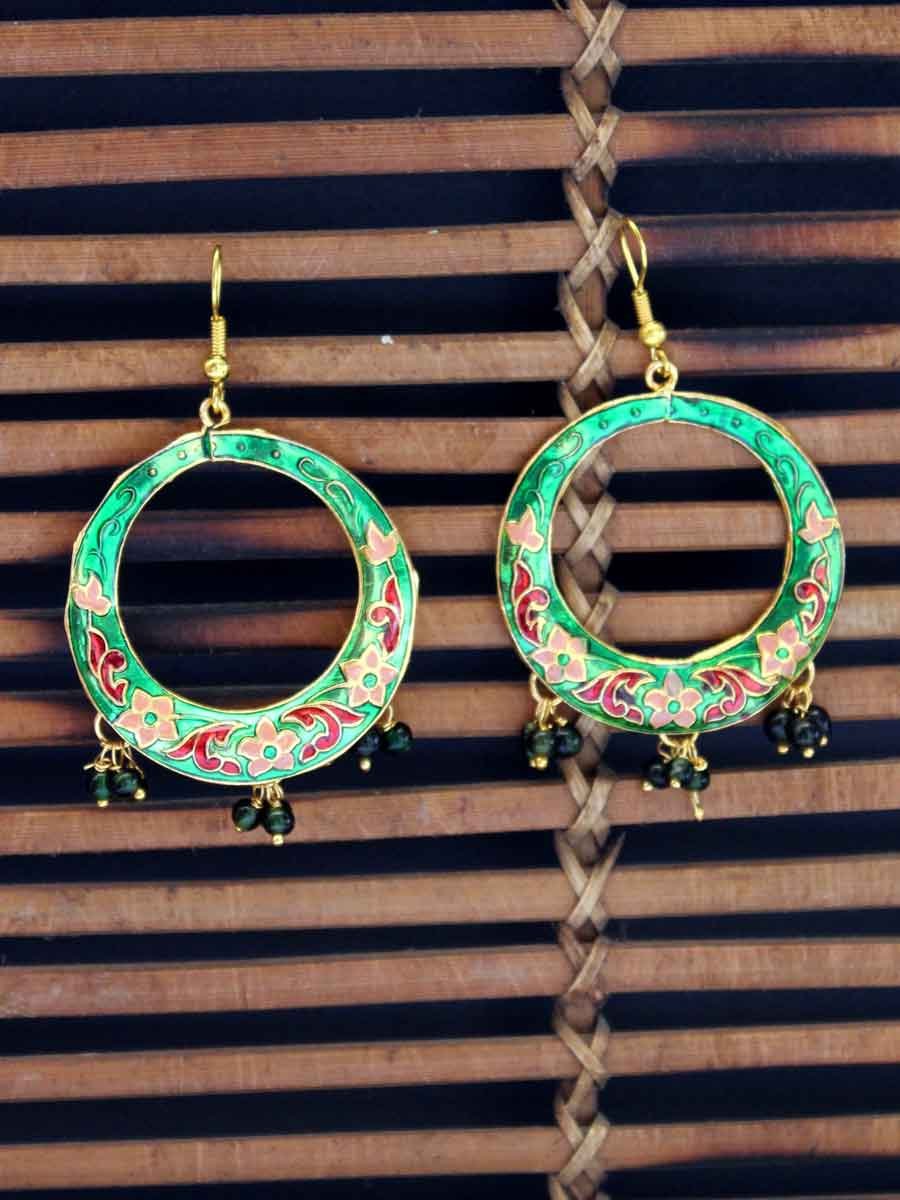 Big-green-meenakari-earrings Big-green-meenakari-earrings
