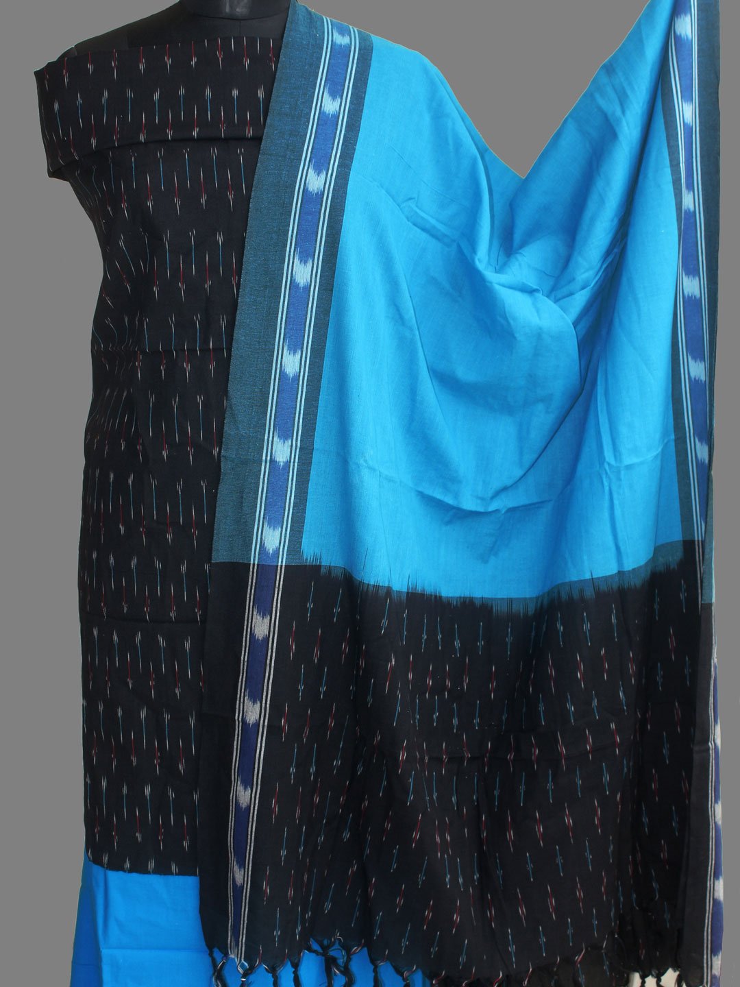 Black-and-blue-ikkat-cotton-suit Black-and-blue-ikkat-cotton-suit
