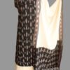Black-and-ivory-ikat-cotton-suit-set-