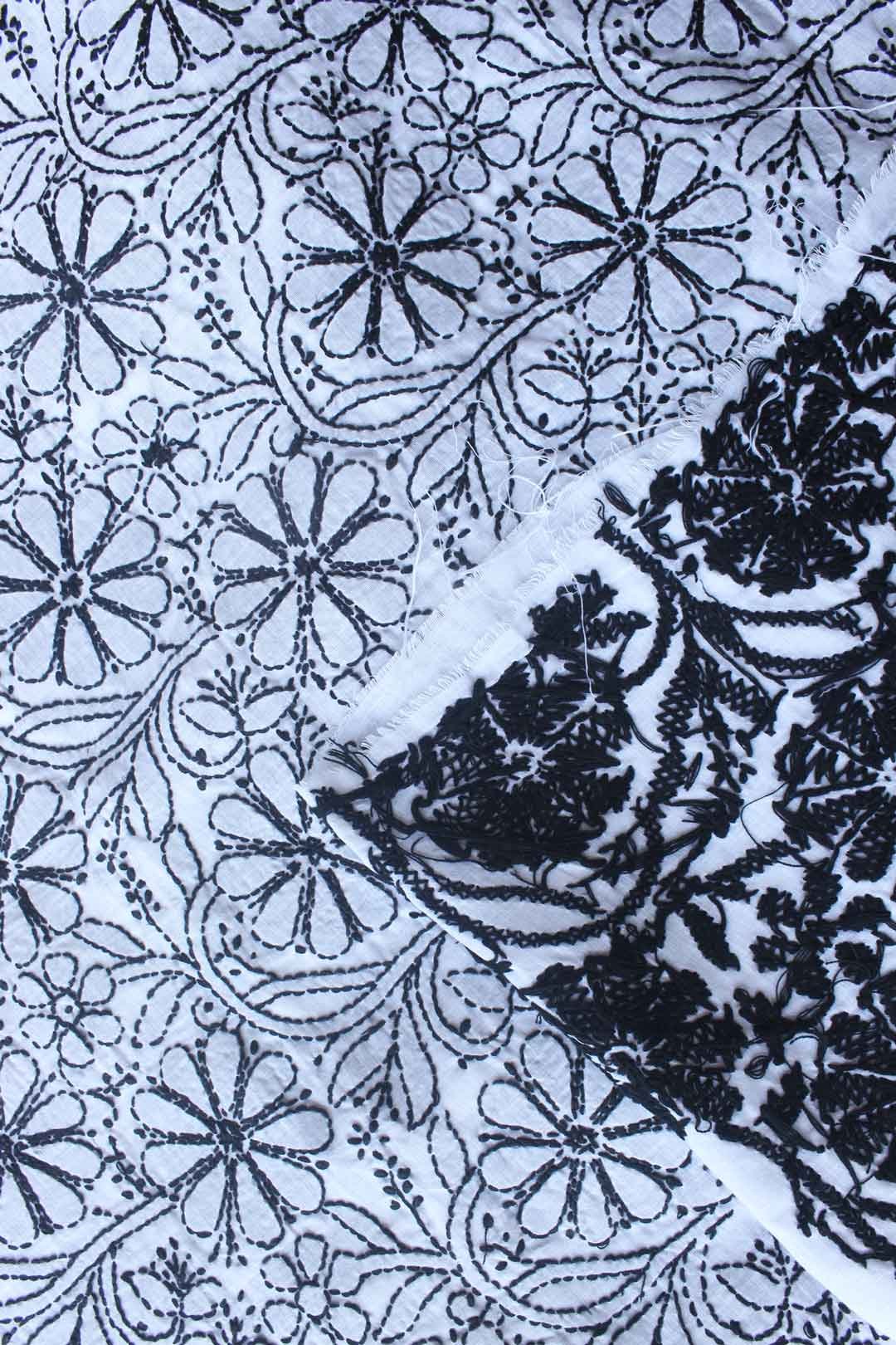 Black-and-white-chikankari-cotton-salwar-suit Black-and-white-chikankari-cotton-salwar-suit