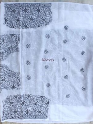 Black-and-white-chikankri-embroidered-dress-material