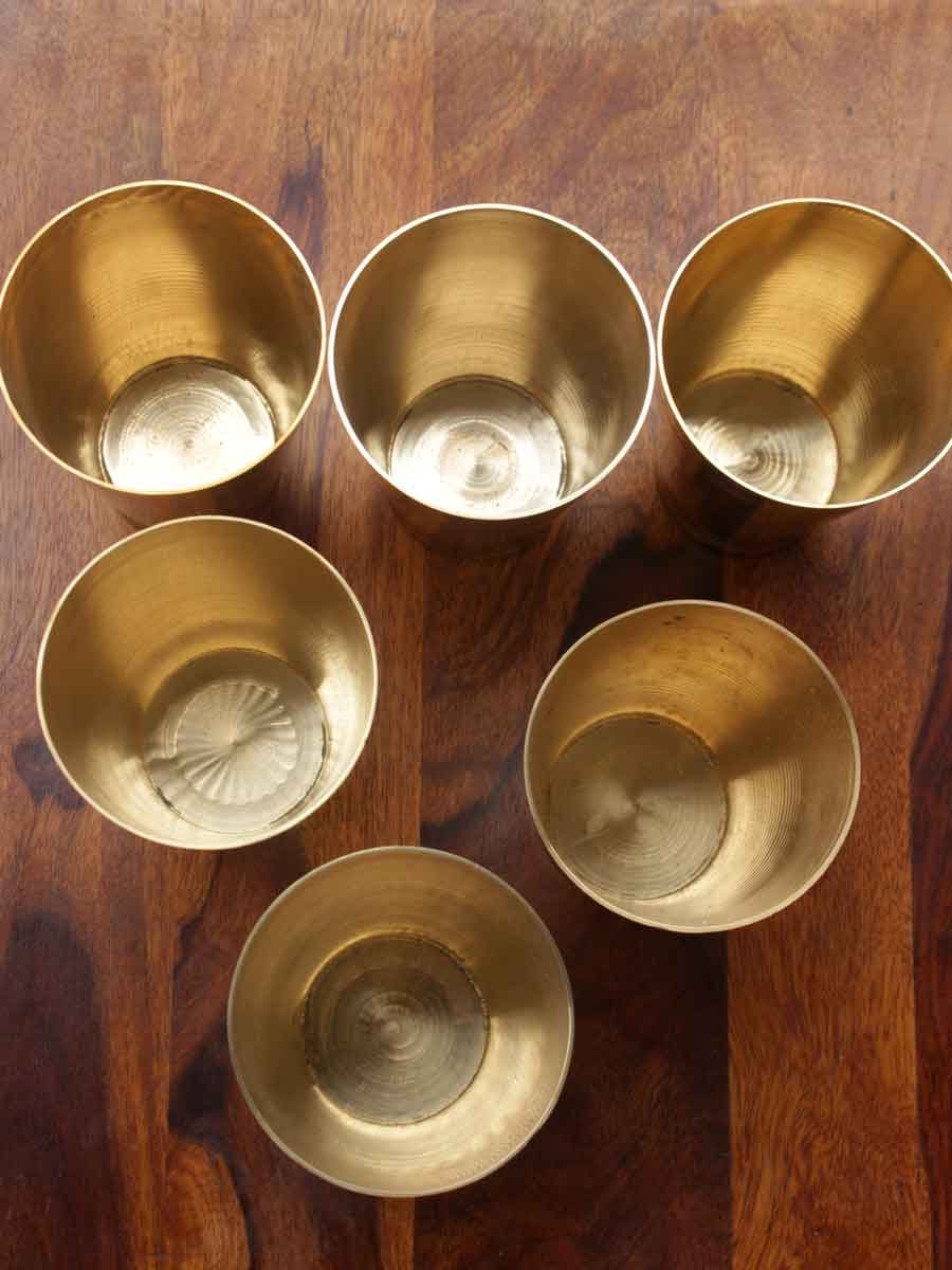 Brass-glass-tumbler