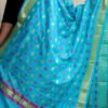 Cyan-Blue-and-Pink-Banarasi-dupatta