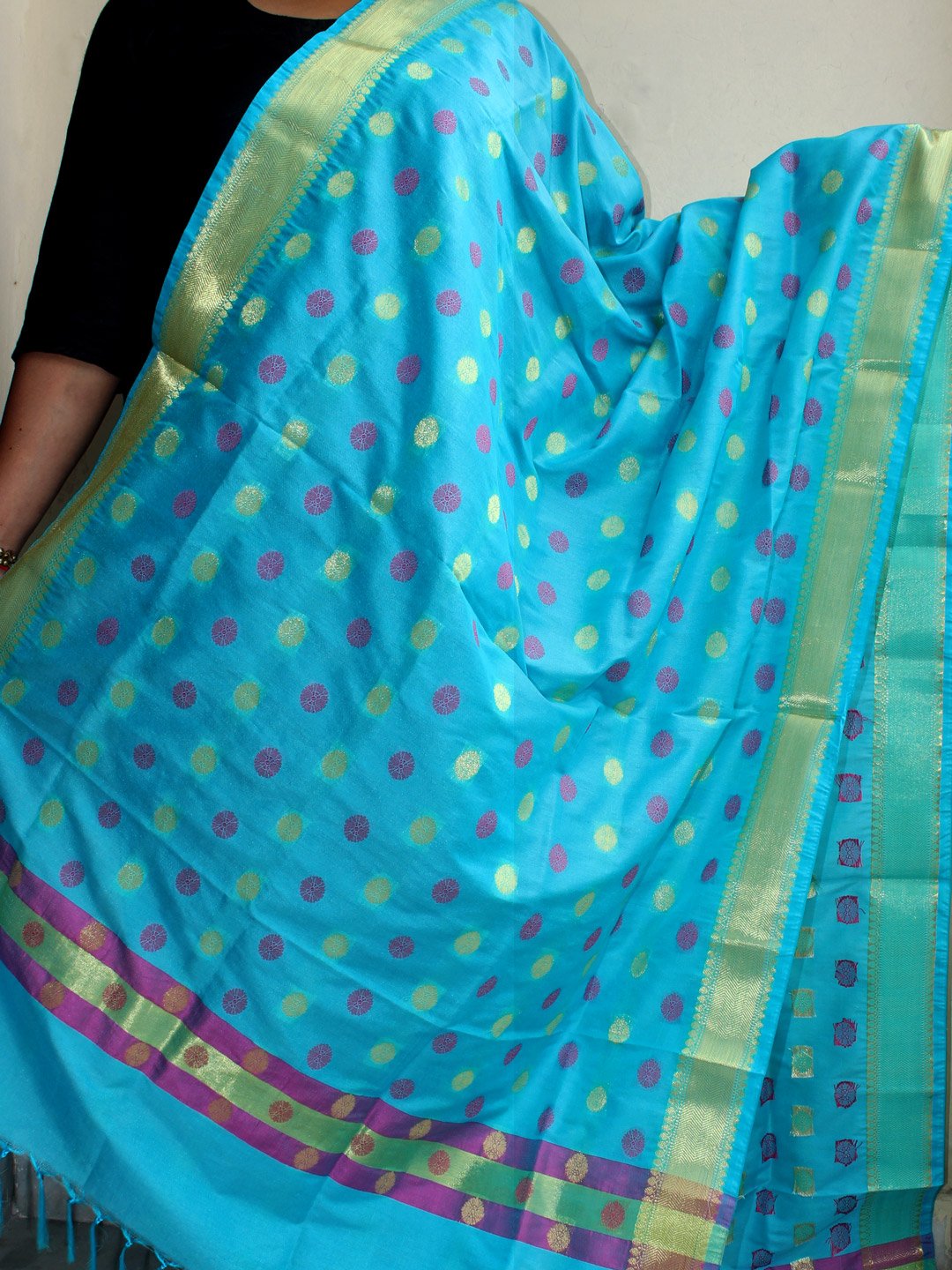Cyan-Blue-and-Pink-Banarasi-dupatta Cyan-Blue-and-Pink-Banarasi-dupatta