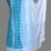 Cyan-blue-and-white-cotton-chikankari-dress-material