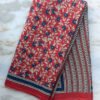 Dark-red-and-blue-block-printed-mul-cotton-saree