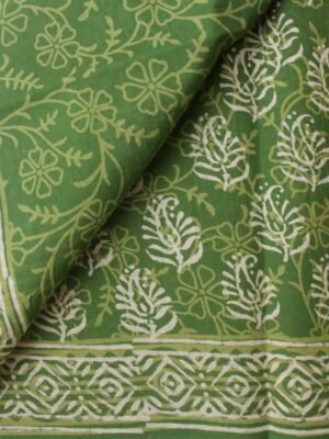 Green-and-white-wood-sanganeri-printed-cotton-saree