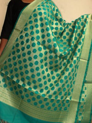 Green-banarasi-dupatta