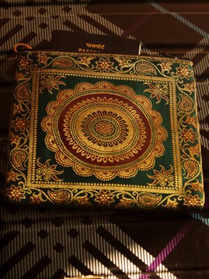 Green-brocade-passport-bag