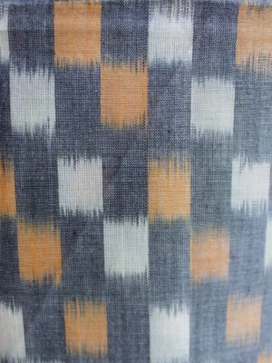 Grey-mercerized-cotton-ikat-unstitched-kurta