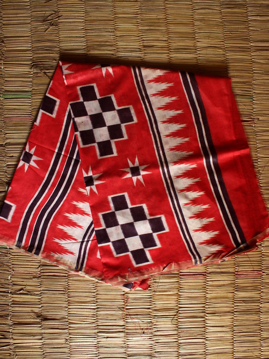 Ikat-screen-print-bhagalpuri-silk-saree Ikat-screen-print-bhagalpuri-silk-saree