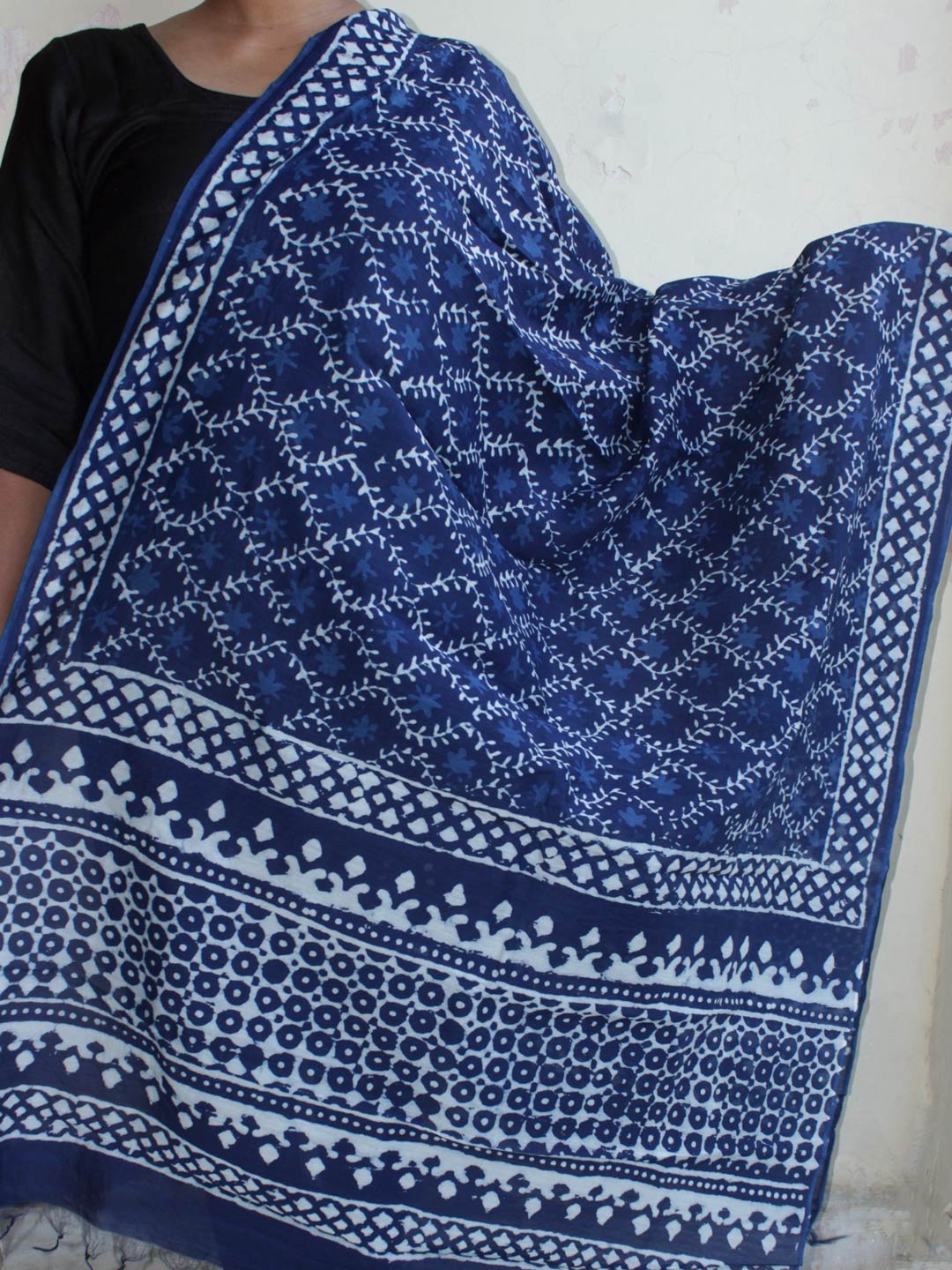Indigo-dabu-block-printed-silk-cotton-dupatta-shilphaat Indigo-dabu-block-printed-silk-cotton-dupatta-shilphaat