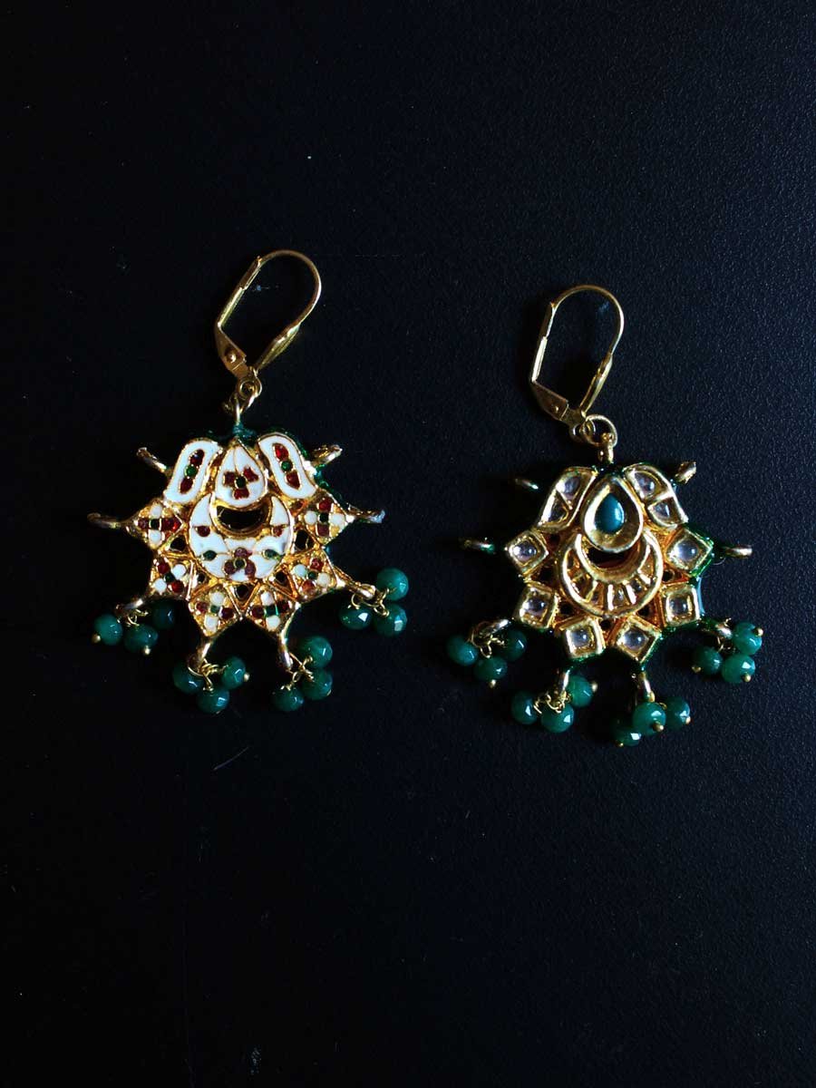 Jade-kundan-earrings Jade-kundan-earrings