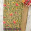 Light-brown-phulkari-punjabi-salwar-fabric