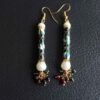 Long-blue-meenakari-earrings