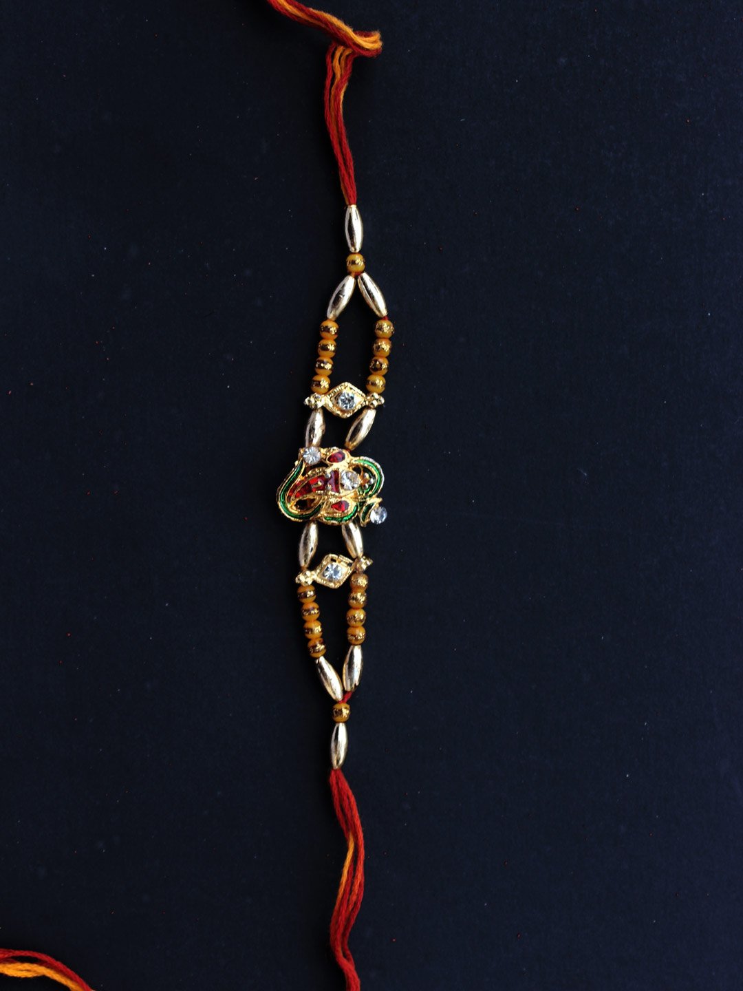 Metallic-Ganesha-on-om-Rakshabandhan