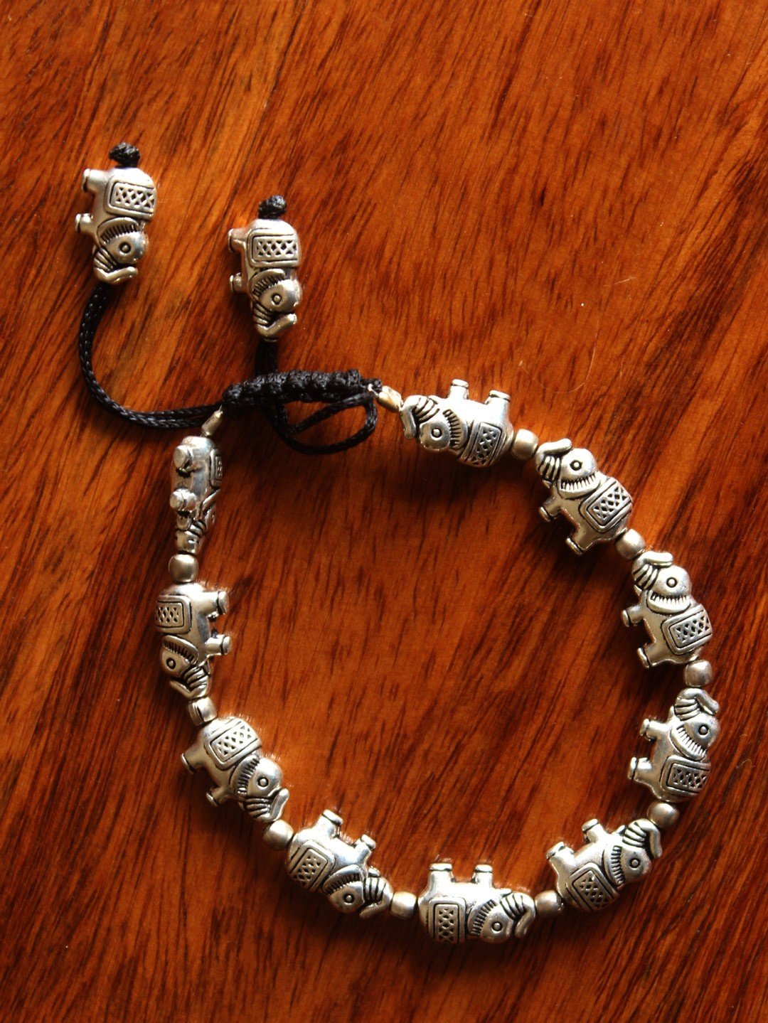 Oxidized-Silver-Finish-Elephant-design-necklace Oxidized-Silver-Finish-Elephant-design-necklace