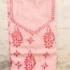 Peach-cotton-chikankari-kurta-Shilphaat