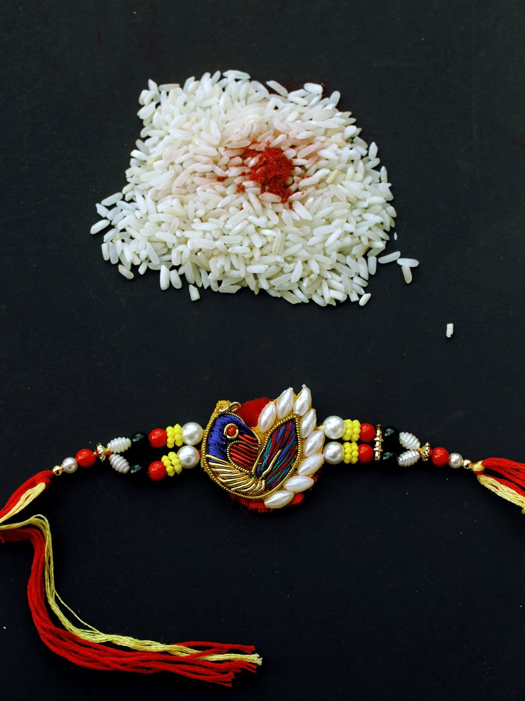 Peacock-zari-work-rakhi Peacock-zari-work-rakhi