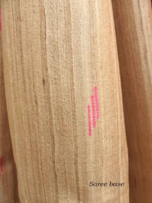 Pink-and-beige-bhagalpuri-raw-silk-saree