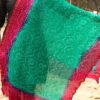 Pink-border-dark-green-polysilk-bandhani-dupatta