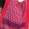 Red-and-purple-Ikat-cotton-dupatta