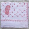 Red-chikankari-on-white-cotton-sari shilphaat