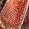 Red-figurine-motif-Art-Silk-Banarasi-Dupatta at Shilphaat.com