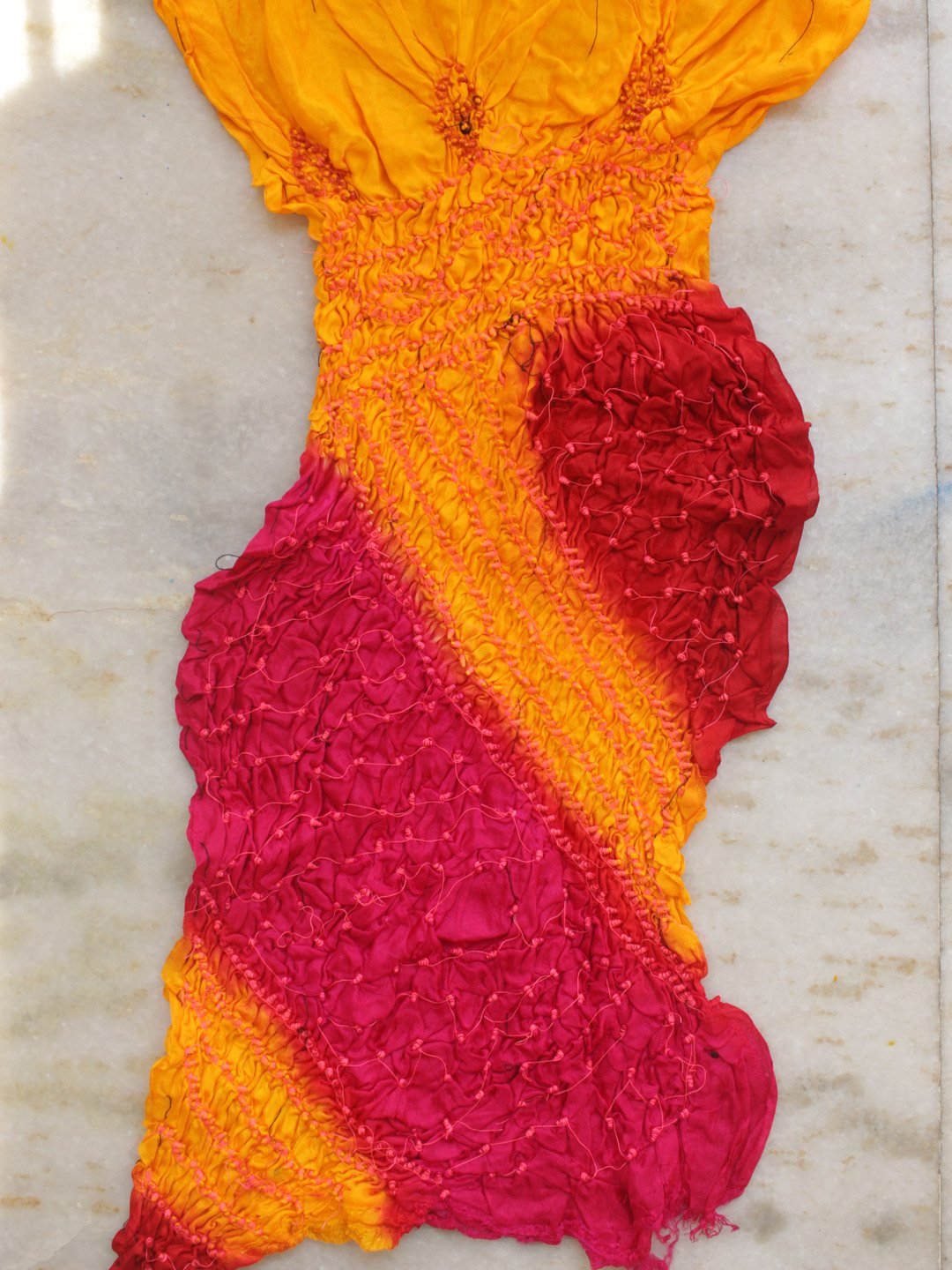 Red,-yellow-magenta-tabby-silk-tie-and-dye-dupatta