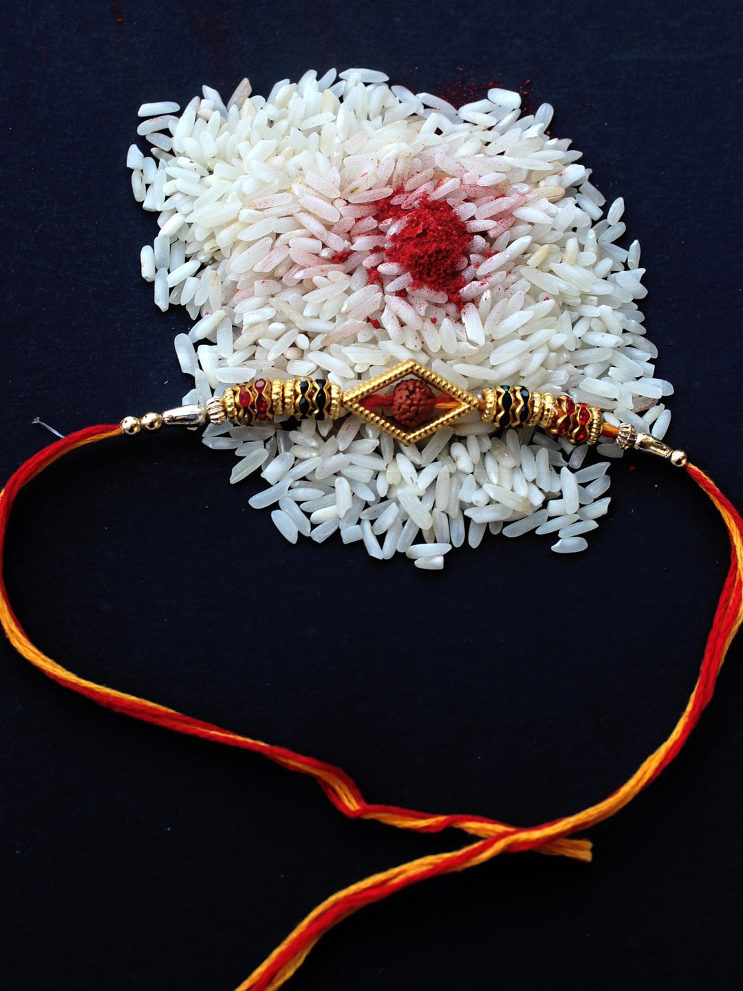 Rudraksha-Rakhi Rudraksha-Rakhi