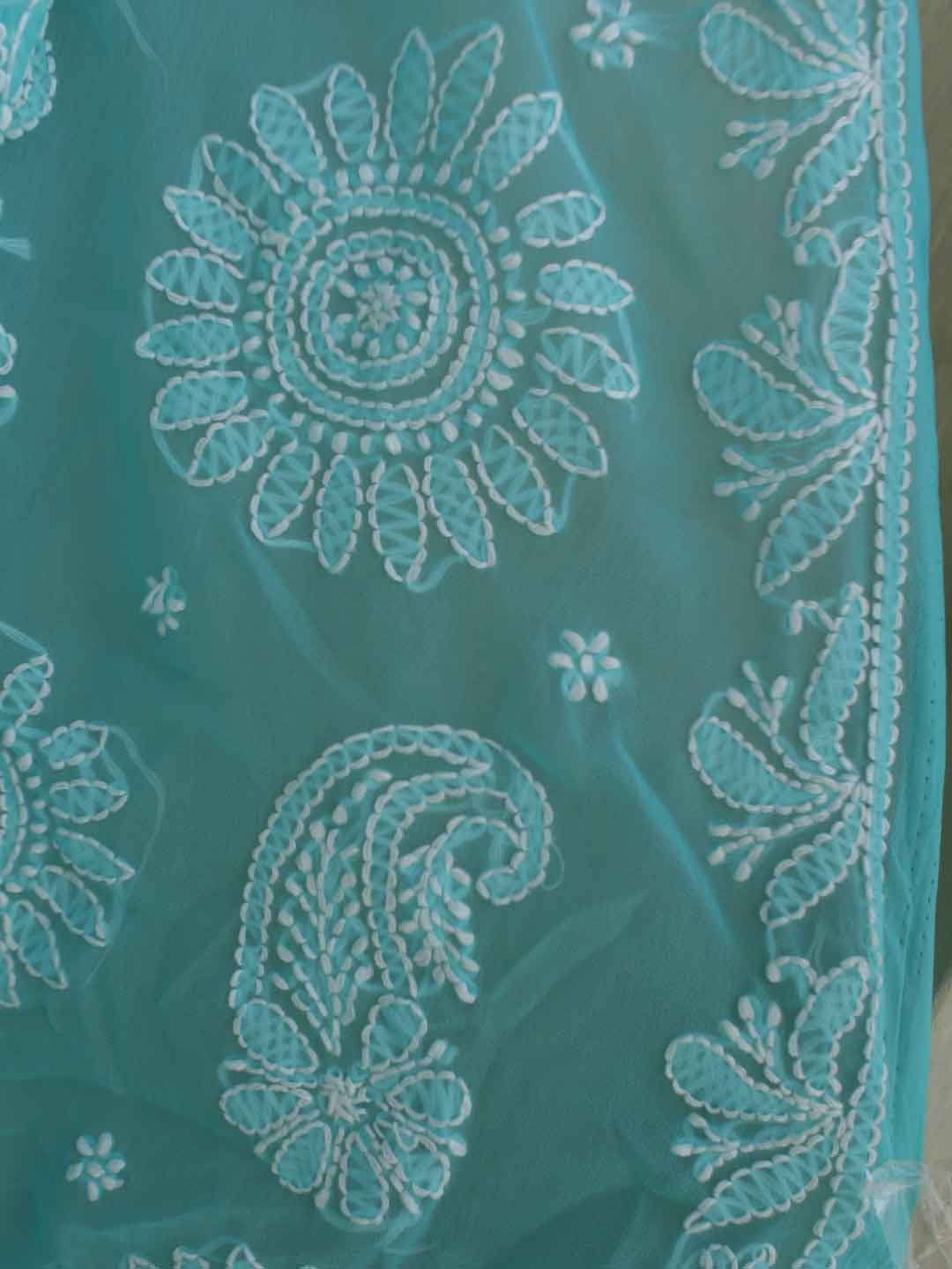 Sea-green-chikankari-embroidered-saree Sea-green-chikankari-embroidered-saree