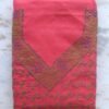 Tomato-Red-Chikankari-embroidered-Cotton-dress-material at Shilphaat