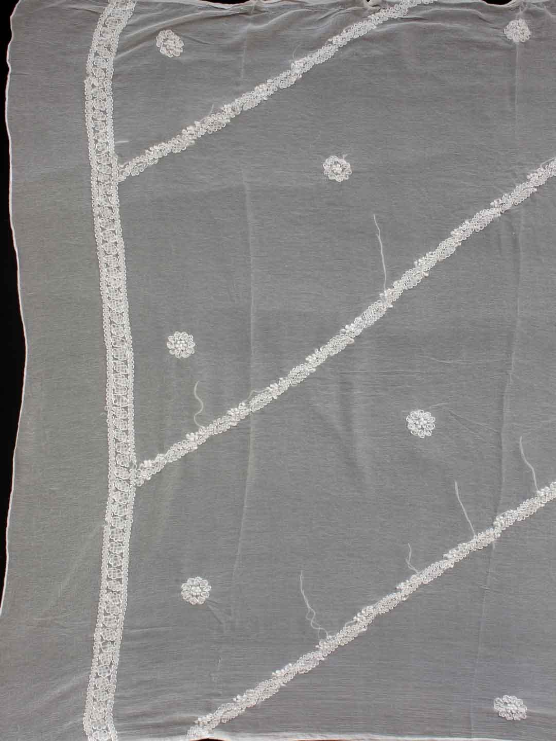 White-chiffon-chikankri-embroidered-dupatta White-chiffon-chikankri-embroidered-dupatta