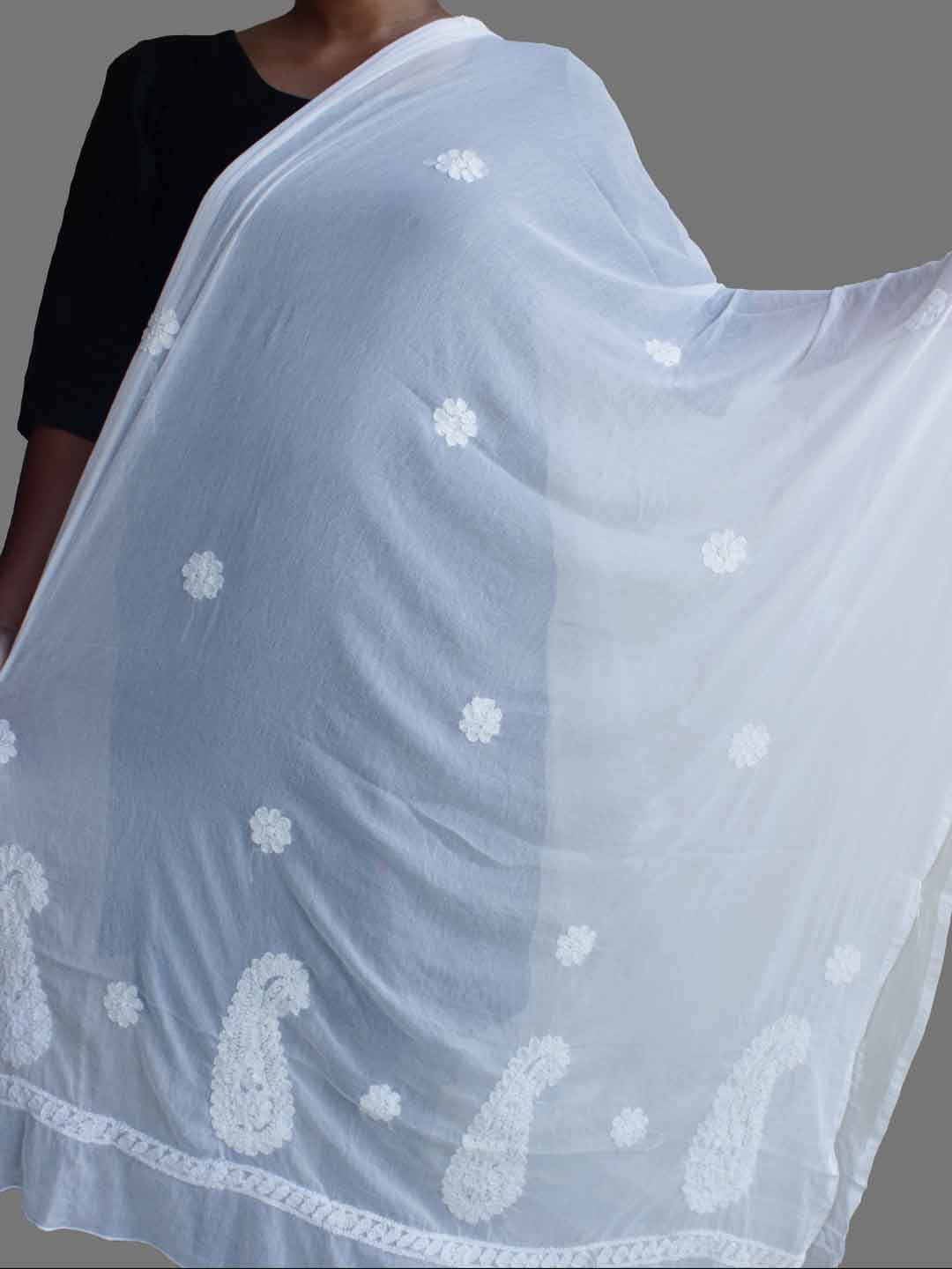 White-paisley-chikankari-chiffon-dupatta White-paisley-chikankari-chiffon-dupatta