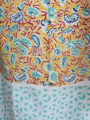 Yellow-and-Green-sanganeri-block-printed-white-cotton-suit