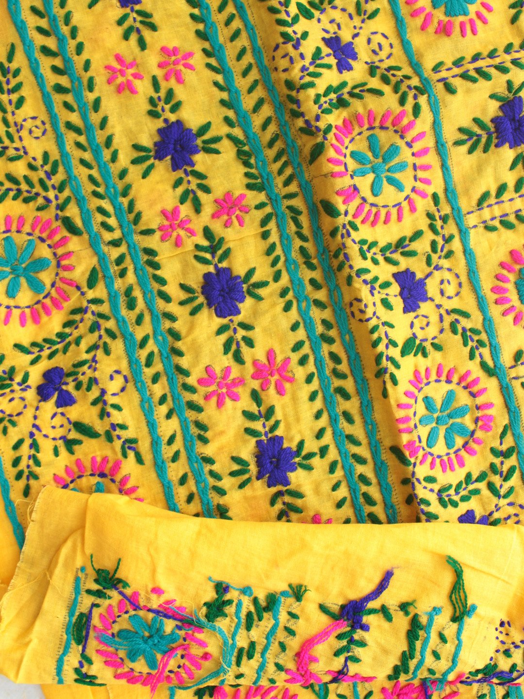 Yellow-phulkari-cotton-pants