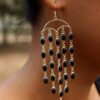 black-stone-silver-earrings