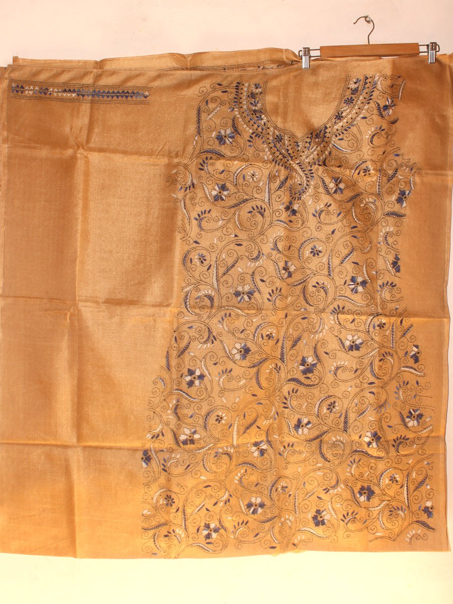 blue-kanthawork-on-beige-semi-tussar-dress-material-