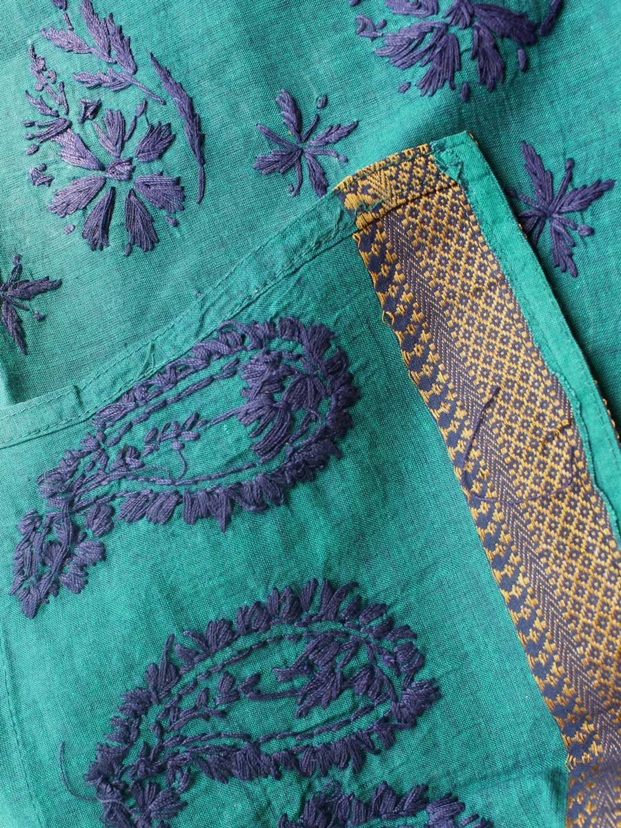 dark-green-chikankari-ladies-kurta dark-green-chikankari-ladies-kurta