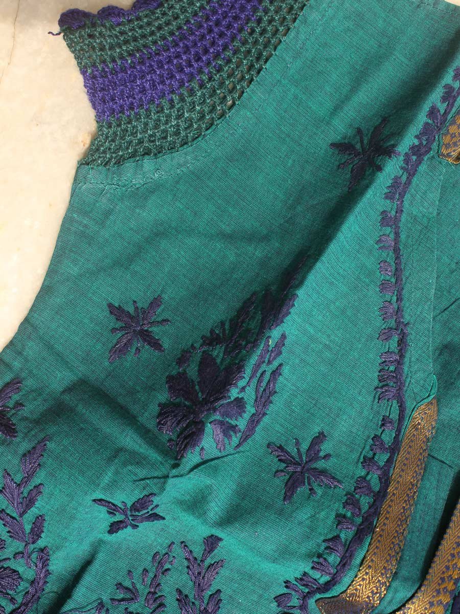 dark-green--cotton-ladies-kurta.Shilpaat dark-green--cotton-ladies-kurta.Shilpaat