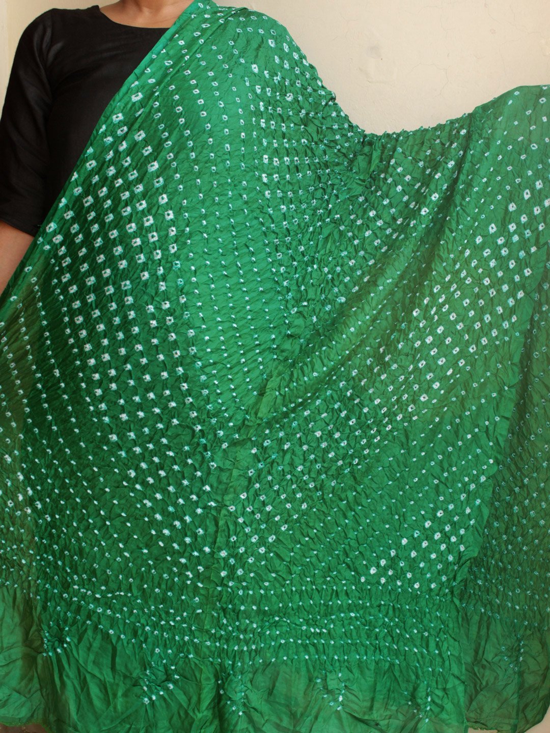 dark-green-polysilk-tie-and-dye-dupatta dark-green-polysilk-tie-and-dye-dupatta