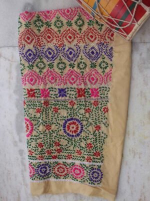 fawn-brown-punjabi-phulkari-cotton-salwar-fabric