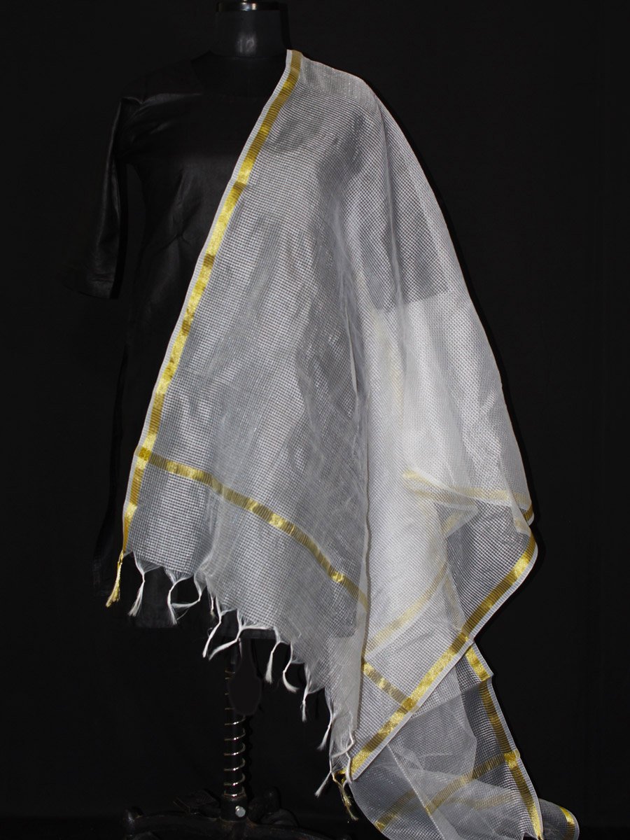 golden-border-white-chanderi golden-border-white-chanderi