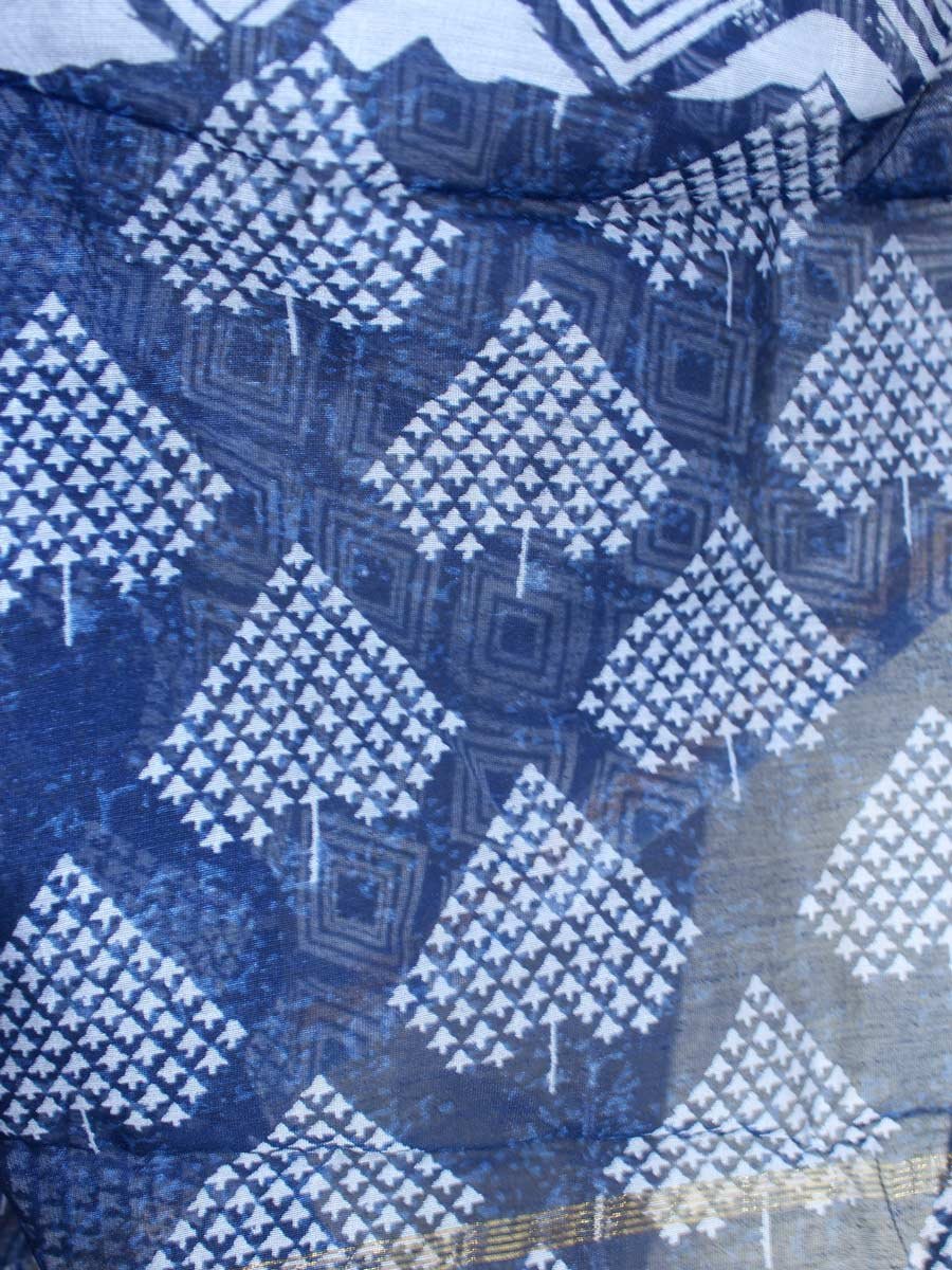 indigo-and-white-chanderi-block-printed-dupatta