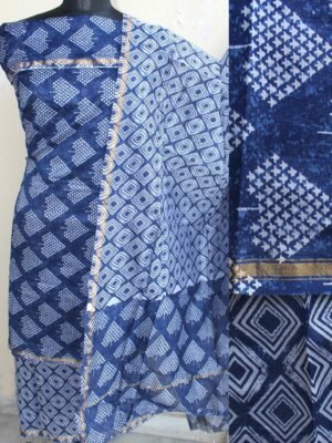 indigo-and-white-chanderi-block-printed-indigo-dress-material