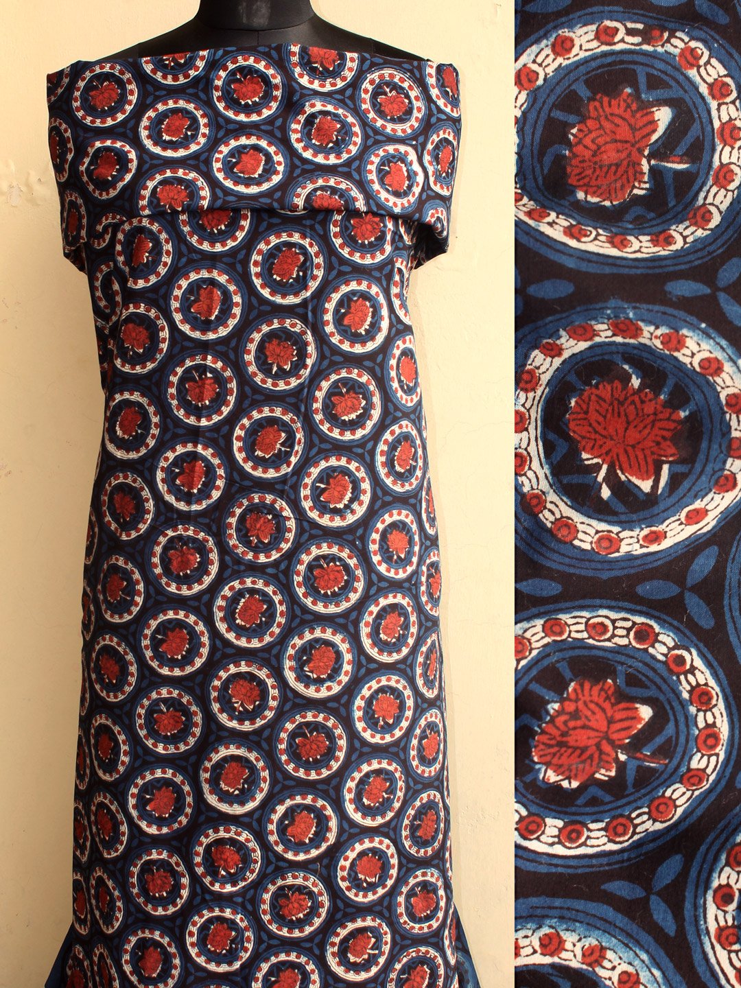 indigo-block-printed-cotton-fabric indigo-block-printed-cotton-fabric