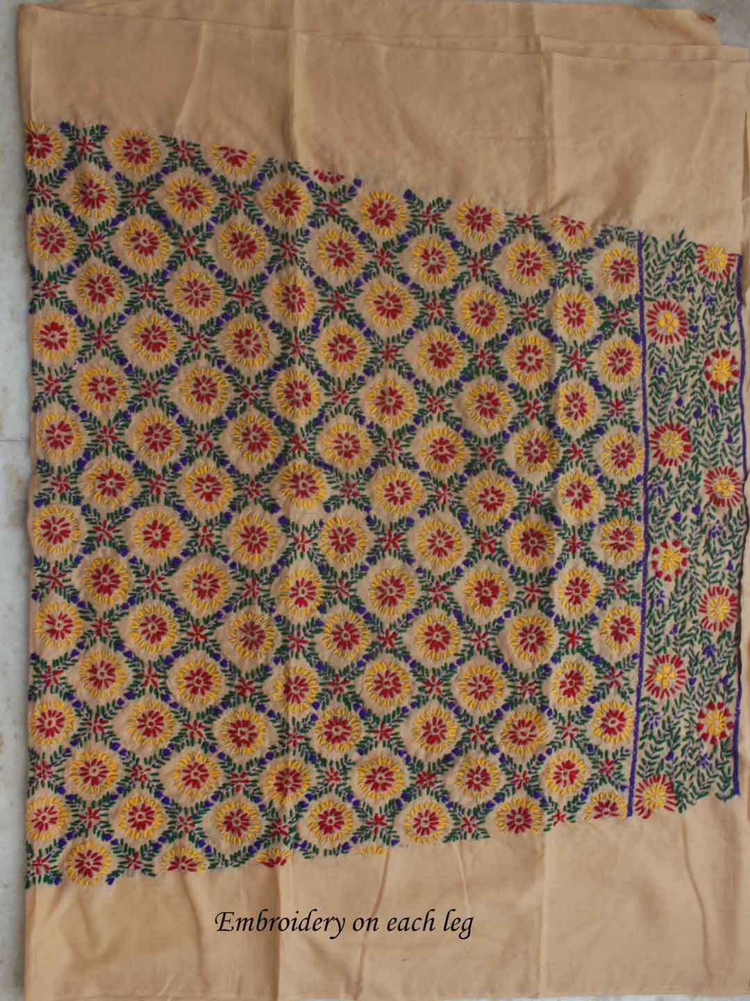 light-brown-punjabi-fulkari-cotton-salwar light-brown-punjabi-fulkari-cotton-salwar