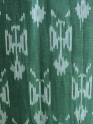 moss-green-mercerized-cotton-ikkat-unstitched-top-fabric