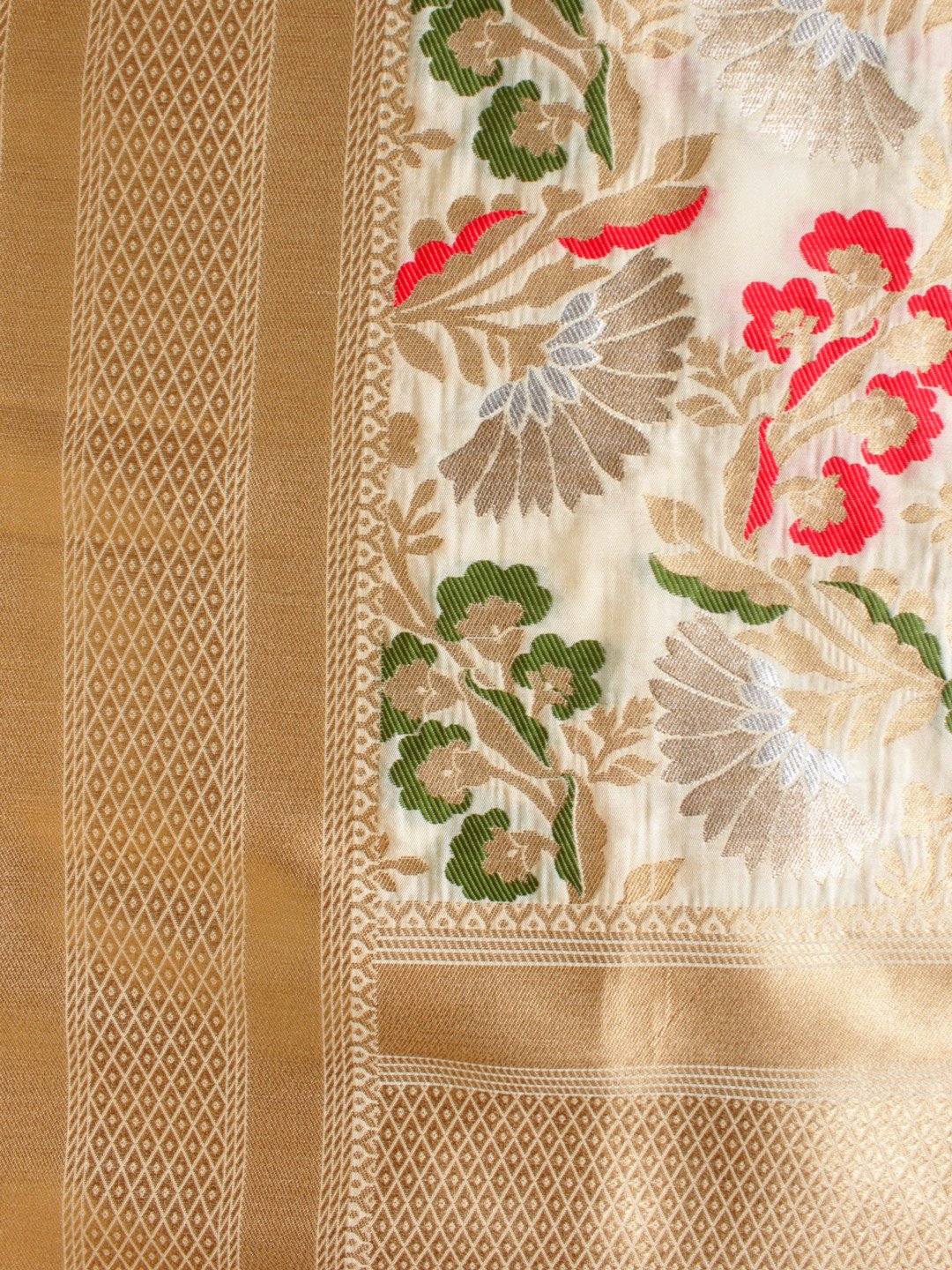 multicolour-brocade-on-white-art-katan-silk-odhani multicolour-brocade-on-white-art-katan-silk-odhani